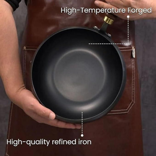 Uncoated Thick Iron Pot